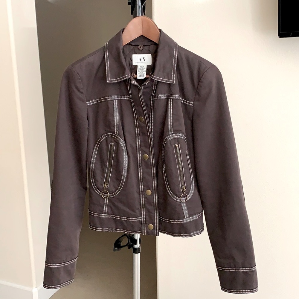 A/X Armani Exchange Jacket, Brown, Size S